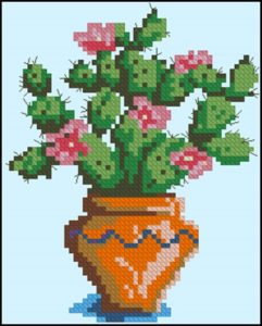 Cross stitch cacti 4