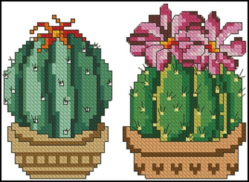 Cross stitch cacti 5