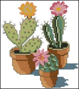 Cross stitch cacti 6