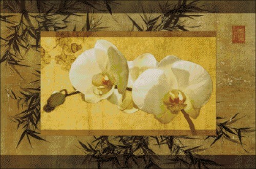 Орхидеи и бамбук
