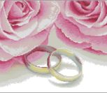 Свадебная метрика "Кольца и розы"