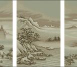 Триптих "Китайский пейзаж"