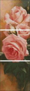 Триптих "Розы чайные"