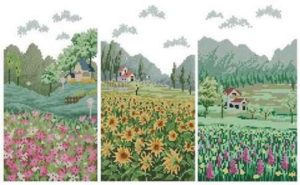 Триптих "Flower Field"