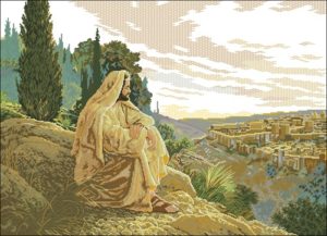 Иисус смотрит на Иерусалим