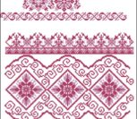 Схемы для вышивки крестом славянские узоры бордюры