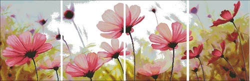 Полиптих "Нежные цветы"
