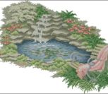 Ландшафтный эскиз водоема