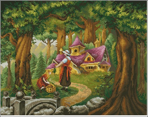 Замок в лесу сказочный детский