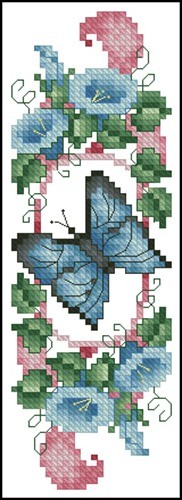 Butterfly and Bluebells Bookmark
