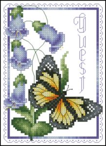 Butterfly And Bluebells Towel