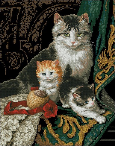 Семейный портрет кошки