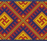 Башкирский орнамент в мозаике
