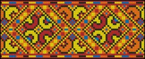 Этнический узор для мозаики
