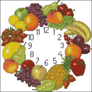 Часы с фруктами