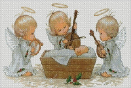 Ангелочки со скрипкой