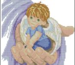 Ангелочек (мальчик) на ладошке