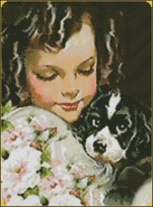 Girl with her Pet