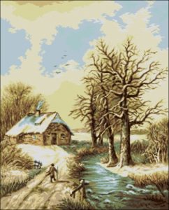 Румыния, зимний пейзаж