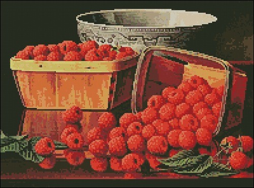 Basket of Raspberries