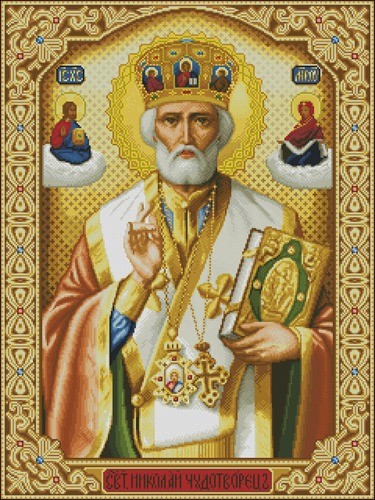 Николай Чудотворец (икона в золоте)