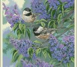 Chickadees and Lilacs