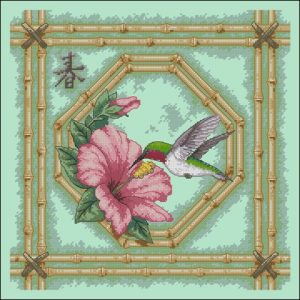 Hummingbird and Bamboo