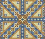 Подушка крестом геометрический узор 3