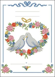 Свадебная метрика схема голуби