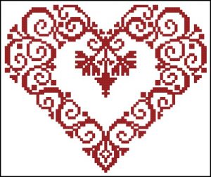 Сердце монохром