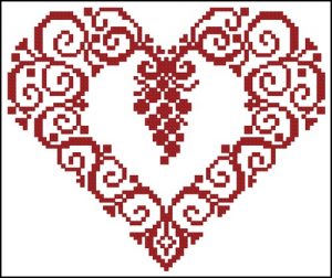 Сердце монохром