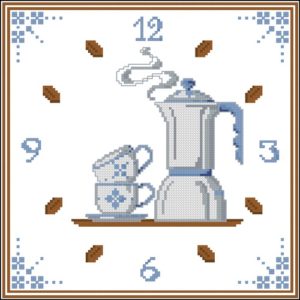 Часы "Чайник с чашками"