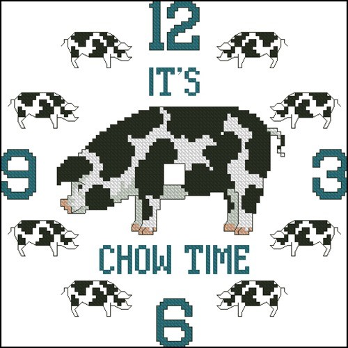 It's chow time clock