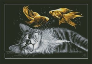 Счастливый сон (золотые рыбки)