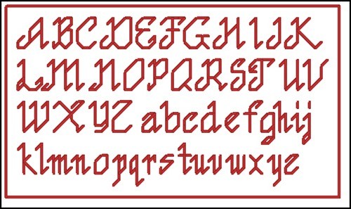 Alphabet for Gift Tags