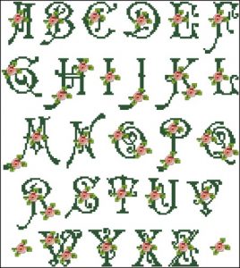 free Alphabet in bloom Sampler