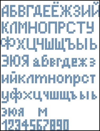 Вышивка крестом: алфавит в разных стилях и шрифтах
