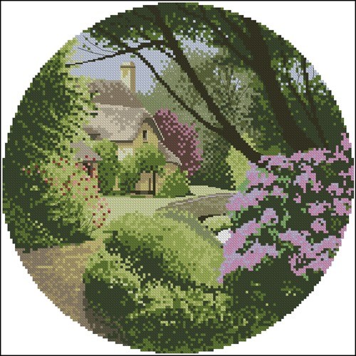 Схема для вышивания бисером Летний сад, Волшебная страна (FLS-032)