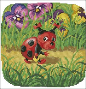 Pillow whith ladybird for children