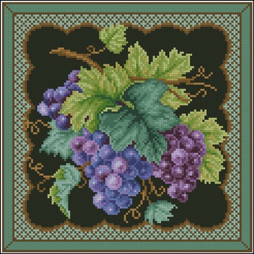 Подушка с виноградом