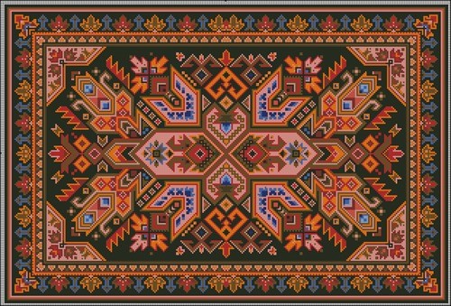 Узбекский орнамент ковры старинный