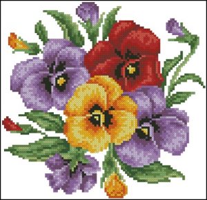 Pansy Pillow