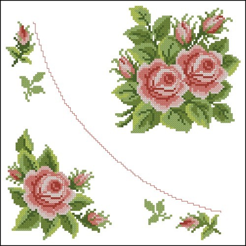 Розы салфетка Riko