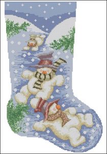 Snowmen Stocking