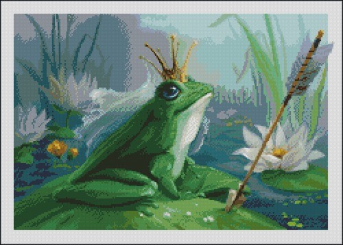 Царевна лягушка – Схема вышивки крестом, скачать бесплатно!
