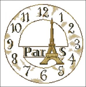 Циферблат часов Эйфелева башня
