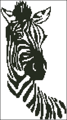 Черная короткошерстная чихуахуа, схема для вышивки