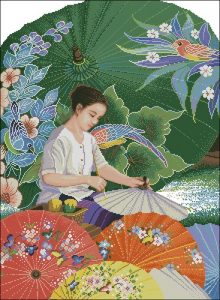 Thai Parasol Painting