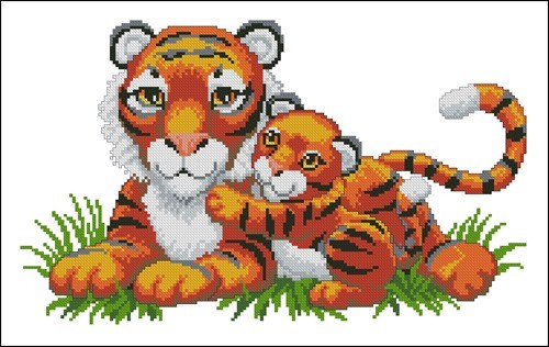 Тигр и тигренок