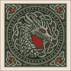 Подушка "Кельтский дракон"